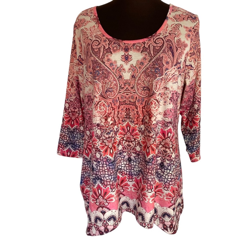 One World Lace Back Detail Blouse Embellished Plus Size